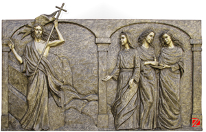 Bronze jesus relief